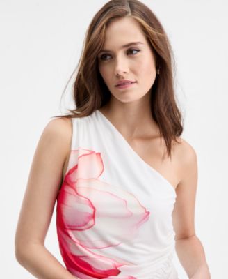 Women's Asymmetrical Ruched Top, Macy's Exclusive