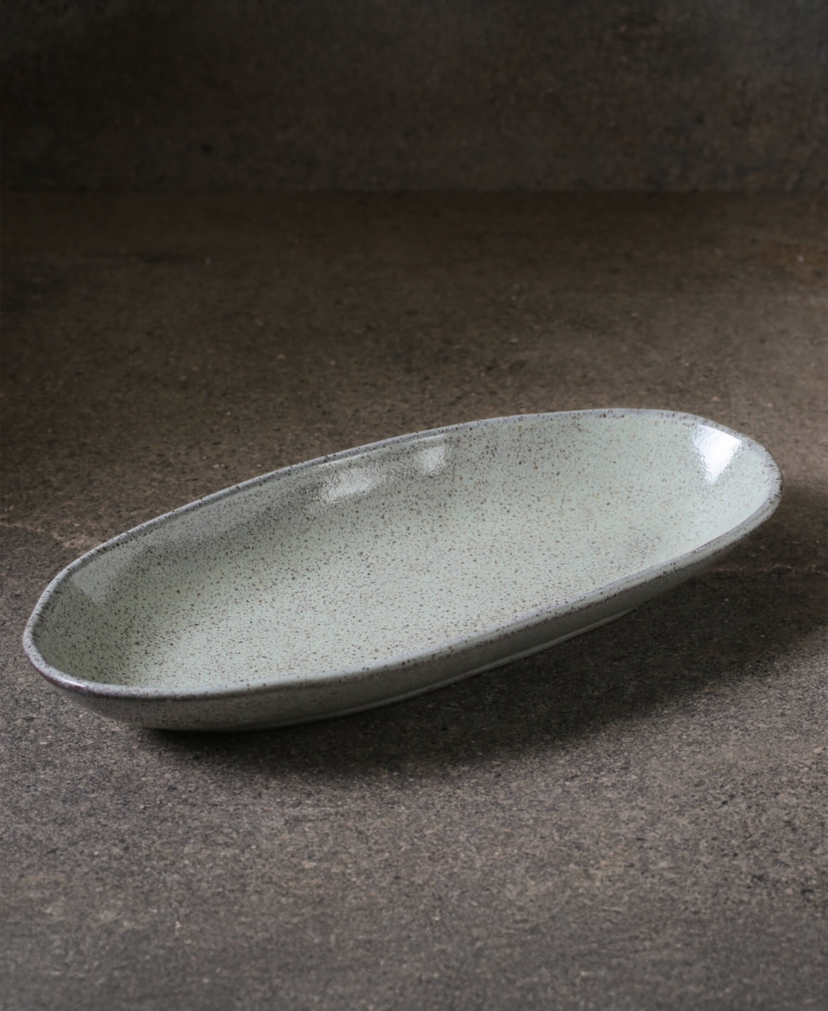 Porto Brasil Stoneware Large Deep Oval Platters, Set Of 4 In Gray