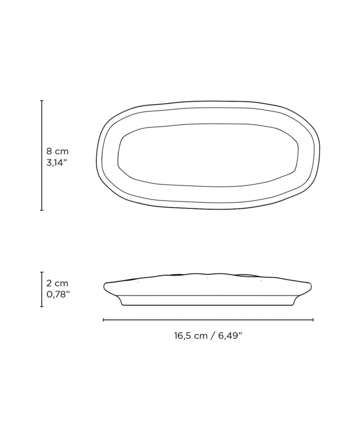 Porto Brasil Stoneware Shallow Oval Platters, Set Of 4 In Gray