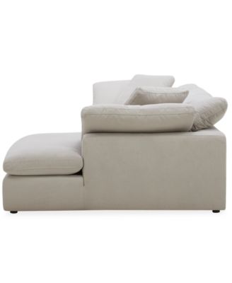 Fog 3-Pc. Fabric Chaise Sectional Sofa Set