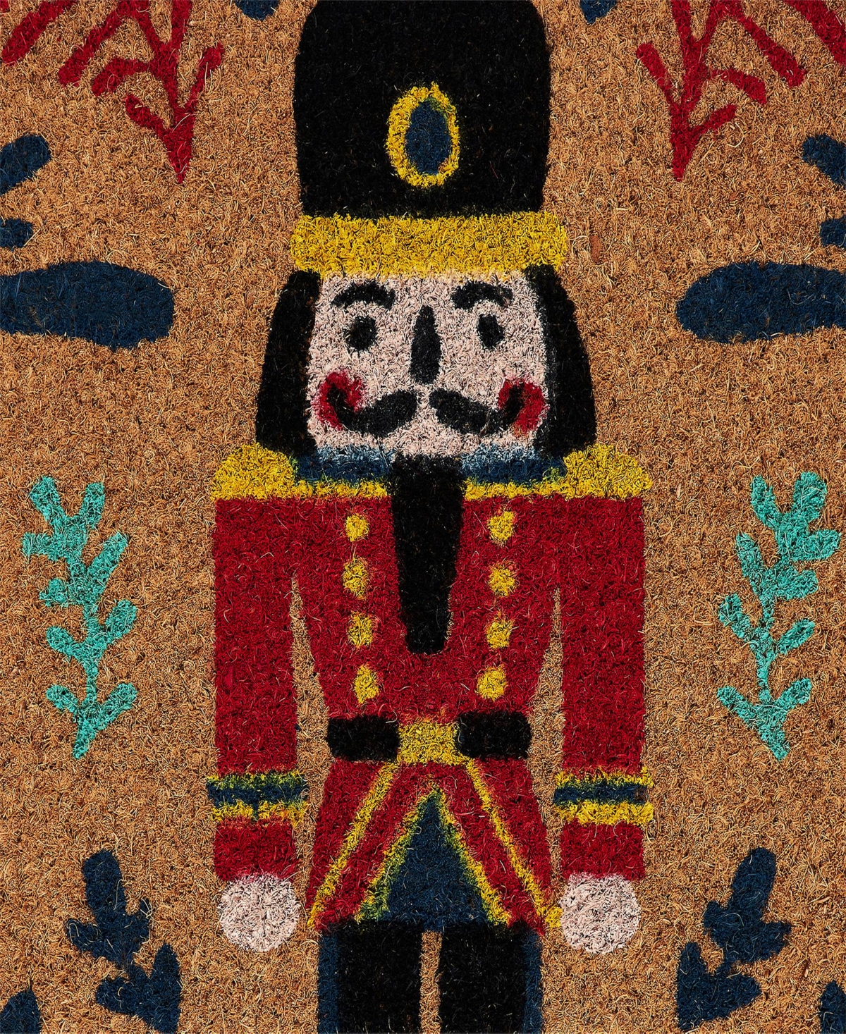 Vcny Home Nutcracker Holiday Outdoor Coir Doormat, 18" X 30" In Multi