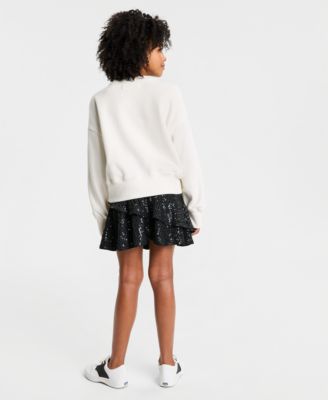 Girls Sequin Tiered Skirt