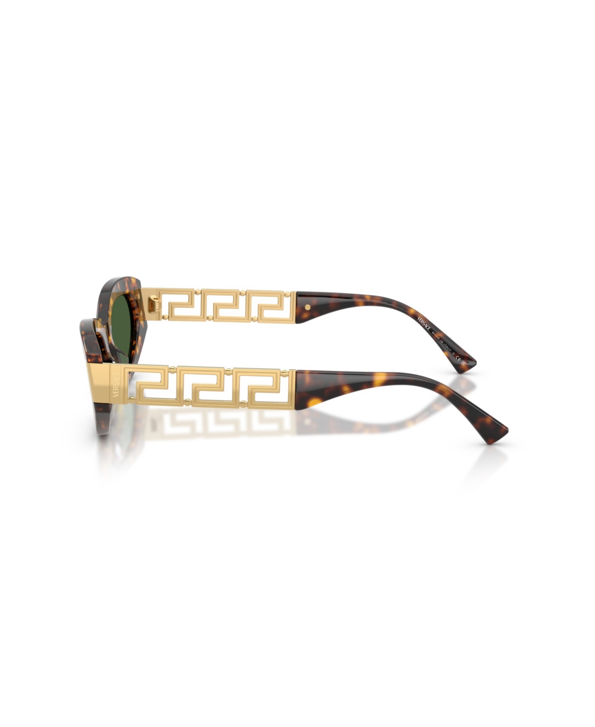 Versace Greca Lunettes De Soleil Ail-de-chat In Green