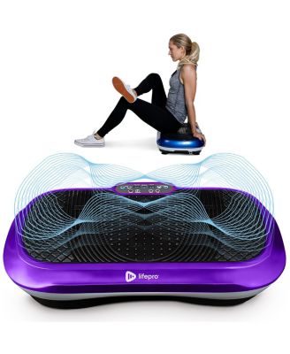 Whole Body Vibration Plate Exercise Machine with Loop Bands - Fitness Platform for Home Workouts & Training