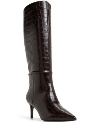 Women's Heather Knee High Pointy Toe Boots
