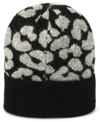 Women's Leopard Crown Cuff Beanie