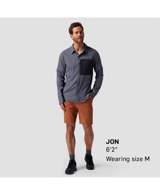 Men's Tahoe Woven Convertible Snap-Up Shirt Performance Shirts Long Sleeve