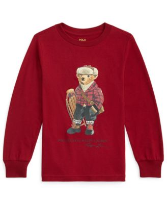 Polo Ralph Lauren - Boys 2-7 Polo Bear Cotton Long-Sleeve Tee