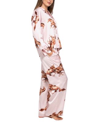 Women's 2 Piece Long Sleeves Top and Pants Loungewear Set