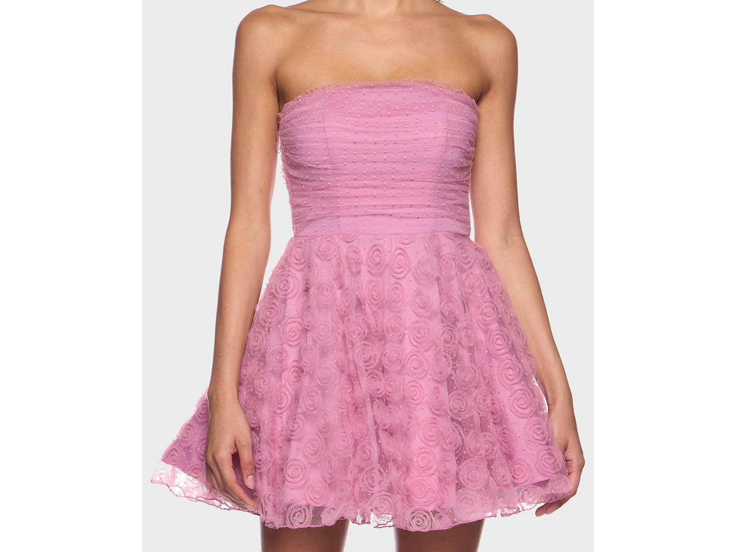 Женское платье Alex & Sophia Juniors' Pleated Bodice Strapless Party, цвет: Синий — фото 9