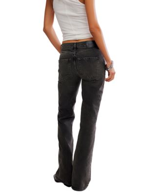 Women's Mid Rise Relaxed Straight Fit Jeans