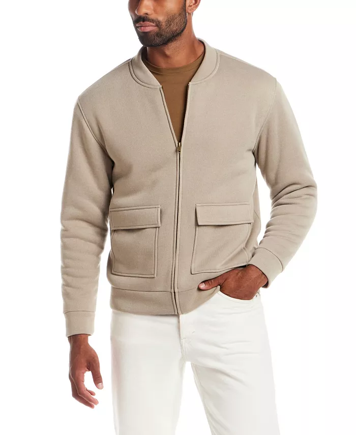 Men's Zip Front Sherpa Lined Bomber Jacket - thumbnail 6