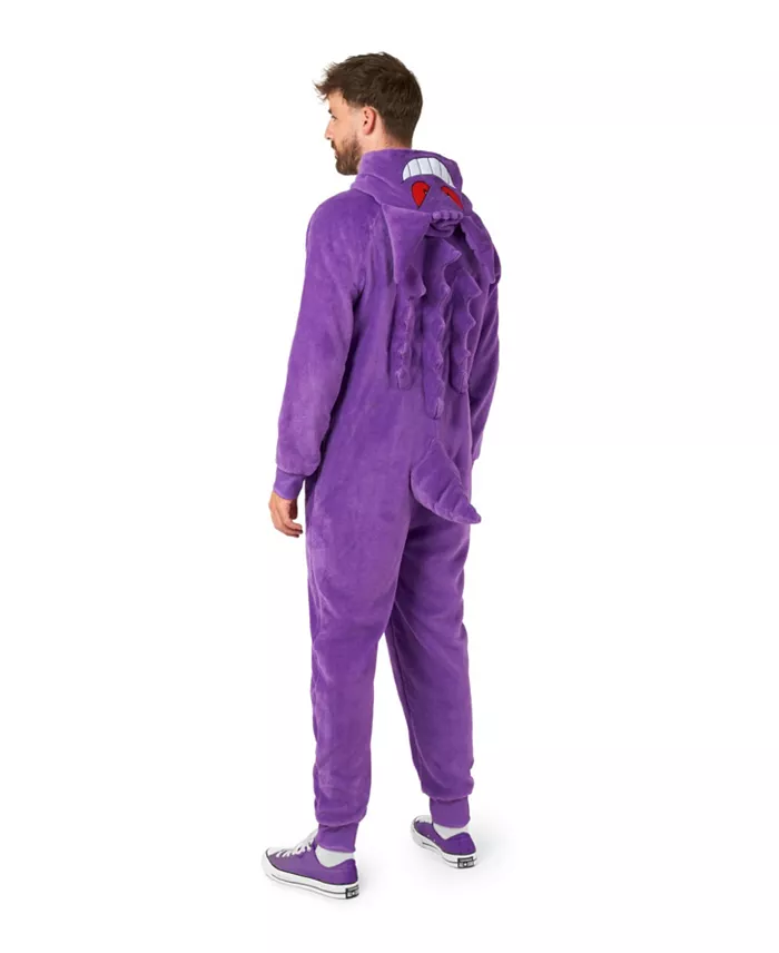 Men's Official Gengar Union Suit - PokEmon Body Suit for Adults - Purple - thumbnail 10