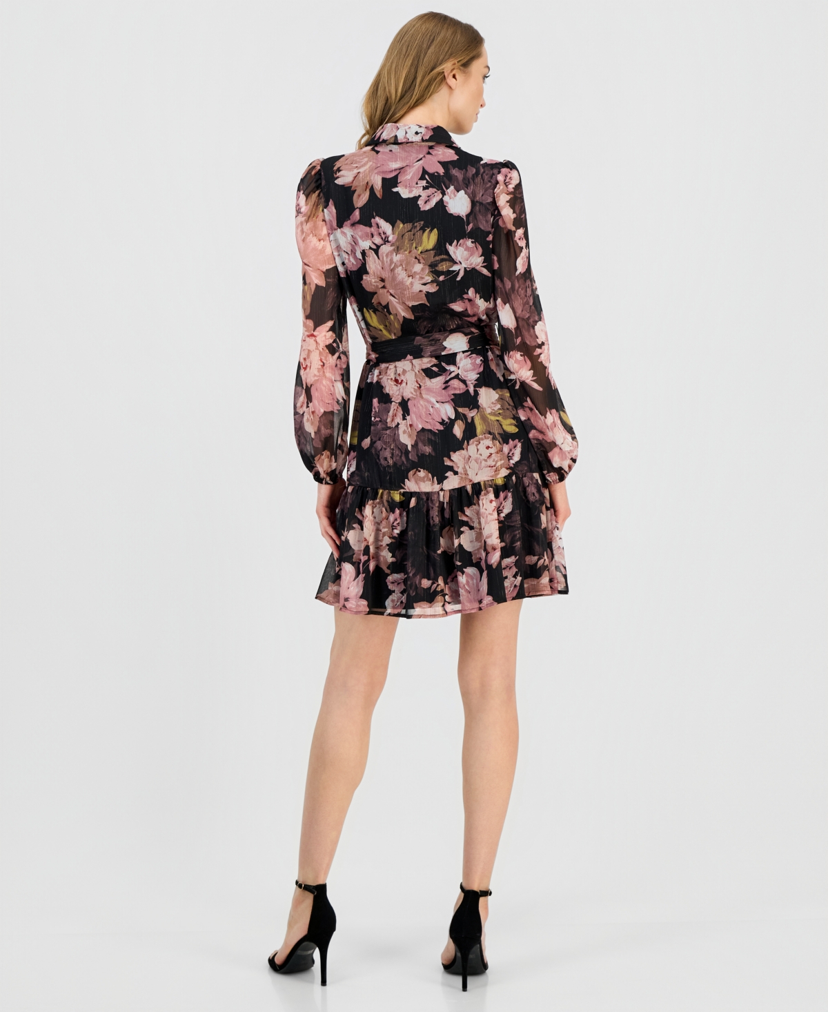 Anne Klein Printed Shirtdress In Animal Print