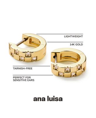 Gold Huggie Earrings - Eden Mini