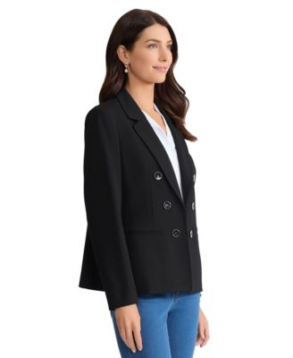 Petite Faux-Double-Breast Blazer