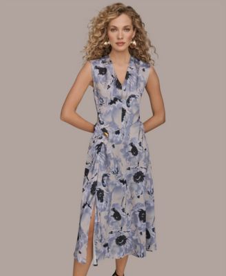 Donna Karan New York - Women's Cap Sleeves Midi Dress