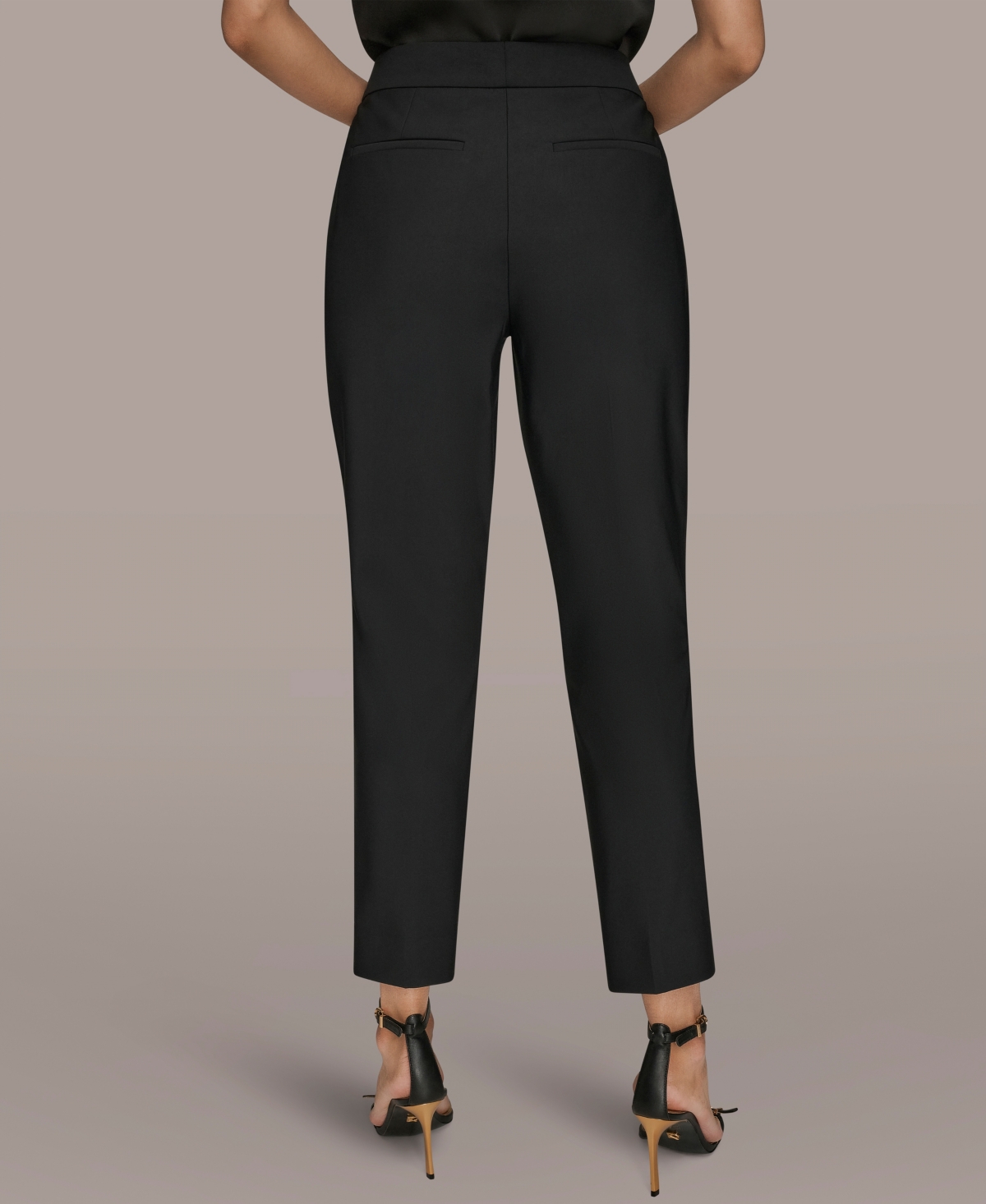 Donna Karan New York Women's Flat Front Button Pants