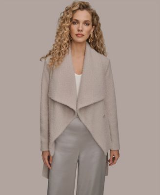 Donna Karan New York - Women's Long Sleeve Wrap Coat