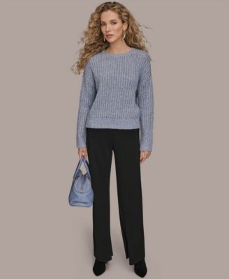 Women's Oversized Long Sleeves Open Stitch Sweater