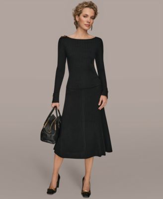 Women's Long Sleeve Button Detail Sweater