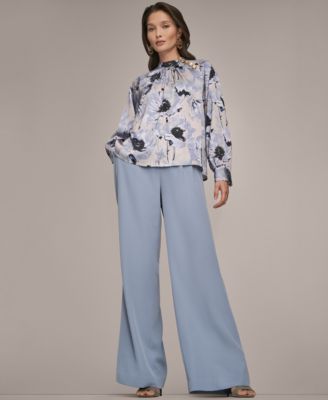 Women's Printed Mock Neck Top