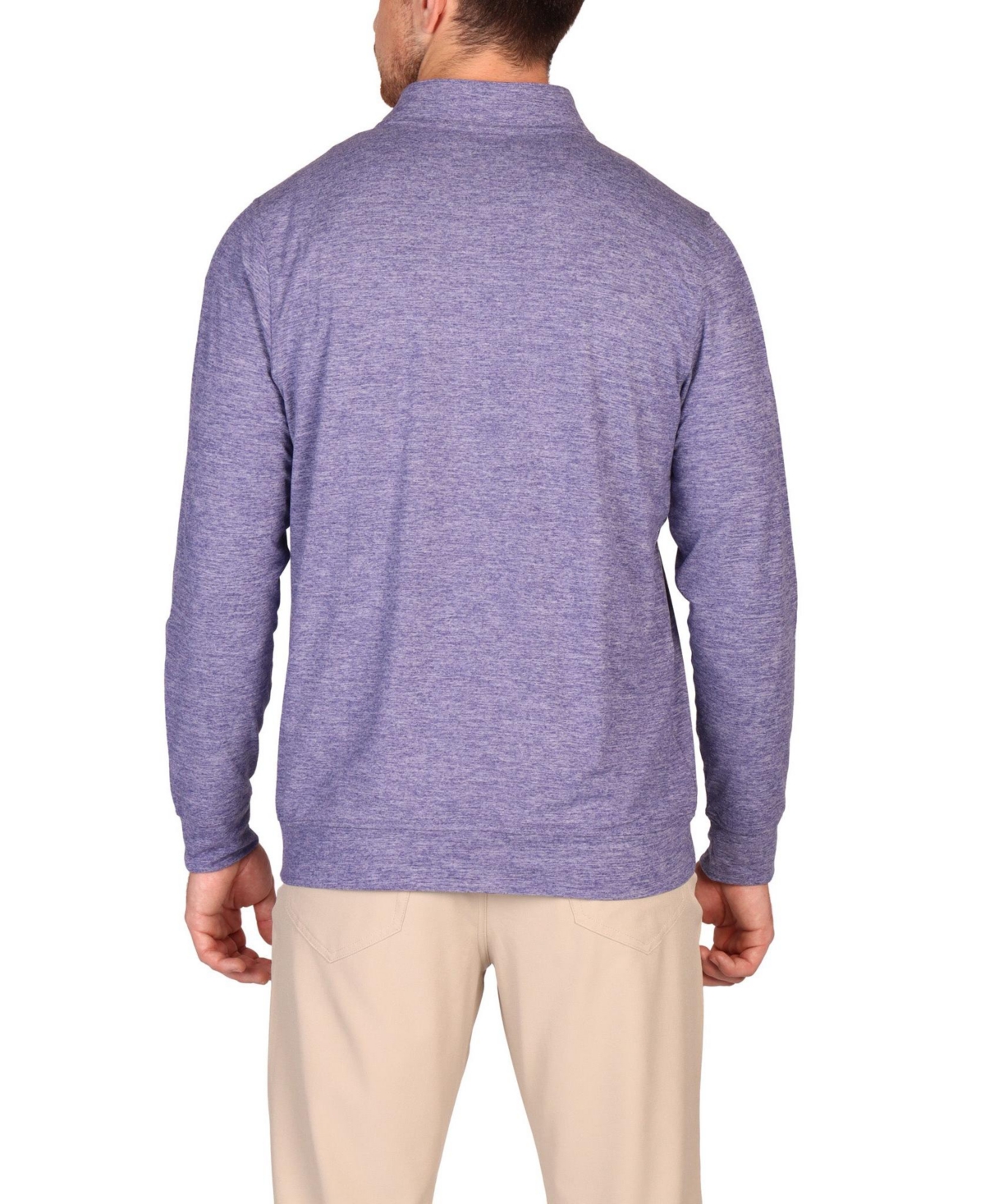 Tailorbyrd Men's Brushed Melange Super Soft Quarter Zip