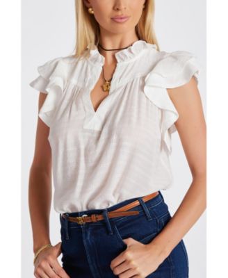 Women's BISHOP + YOUNG Margarita Poplin Top