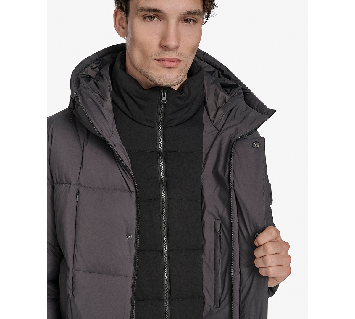 Marc New York Men's Millstream Tech Down Parka Jacket In Animal Print