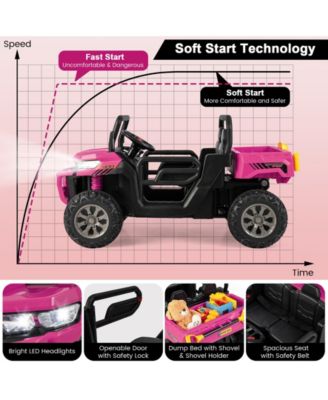 24V Ride On Kids Car with Dump Bed and Remote Control