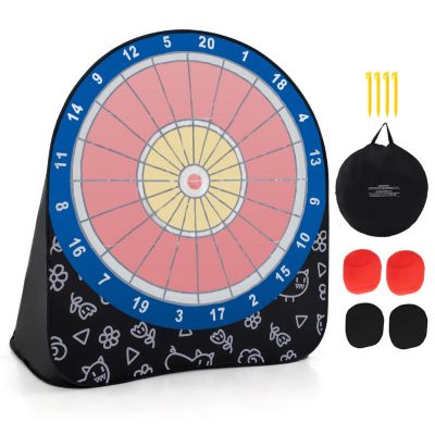 Large Dart Board for Kids with 4 Kick Balls