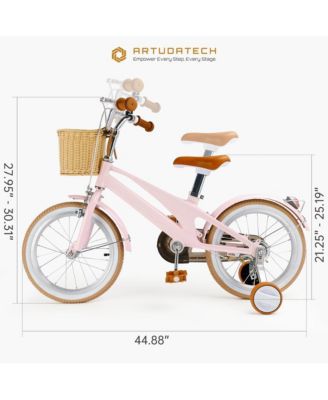 16-Inch Kids Bike for Ages 5-9 with Lightweight Magnesium Frame, Training Wheels & Dual Brakes for Safe Riding