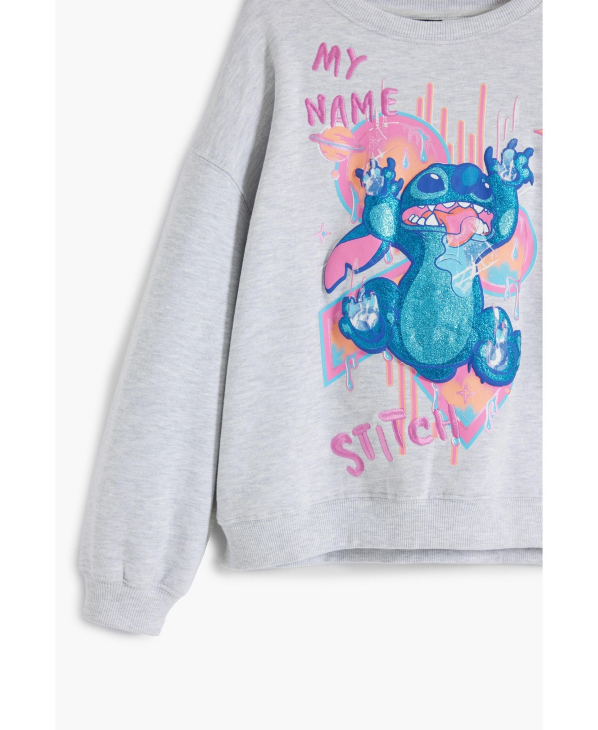 Desigual Girls's Stitch glitter sweatshirt