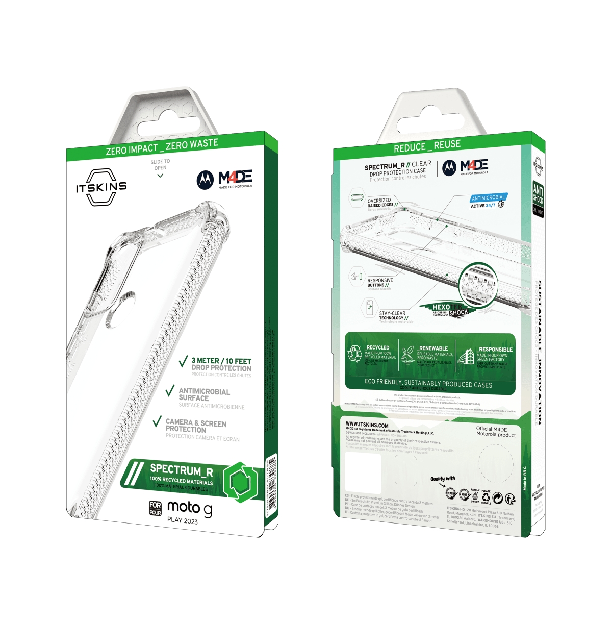 ITSkins Spectrum_R Clear Case for Motorola Moto G Play (2023)