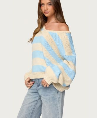 Women's Tracie Striped Oversized Sweater