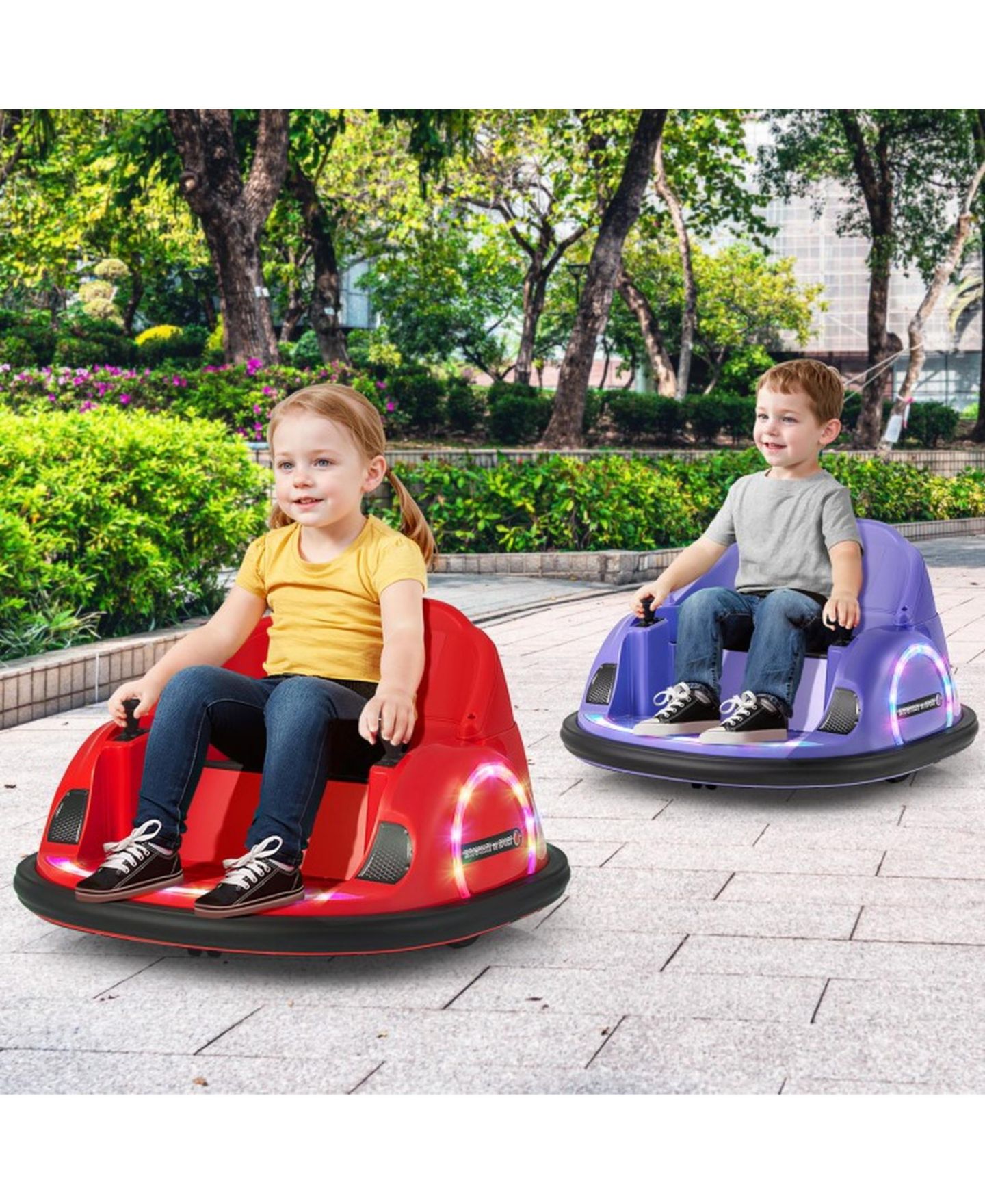 Детская игрушка SUGIFT 12V 360 Remote-Control Ride-On Bumper Car, Ages 18+ Months, цвет: Фиолетовый — фото 5