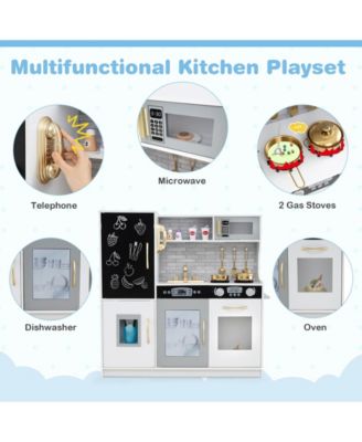 Toddler Pretend Play Kitchen for Boys and Girls 3-6 Years Old