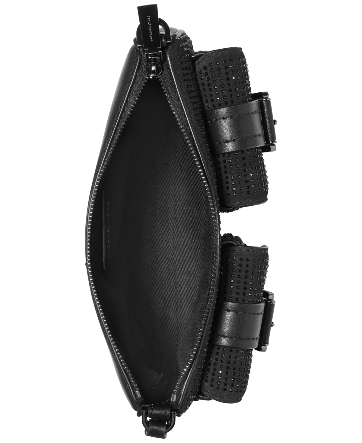 Michael Kors Michael  Zoe Small Convertible Pouchette Bag In Black