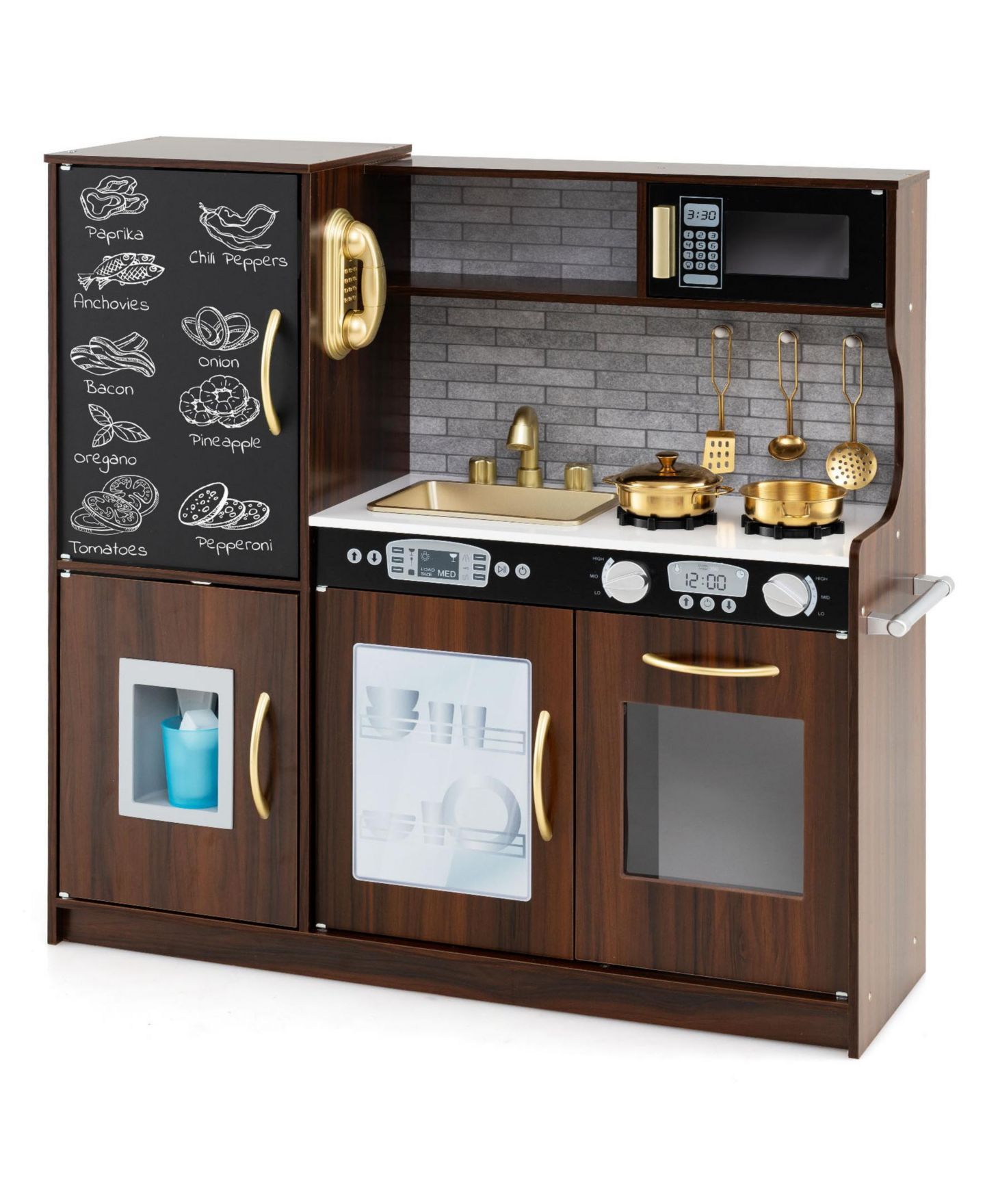 Детские игрушки SUGIFT 11-Piece Play Kitchen Set, Ages 3+, цвет: Коричневый — фото 1