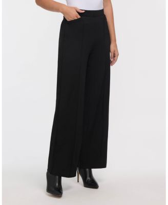 Women's Pull-On Wide Leg Pant with Pintuck Detail