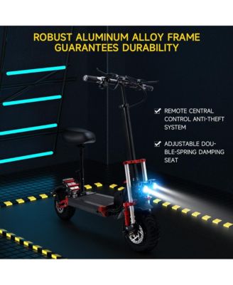 All-Terrain Beast Electric Scooter with 2000W Dual Motor, 40 MPH & 50-Mile Range | Foldable Design for Easy Storage