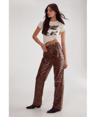 Women's Zebra Straight Leg Pant