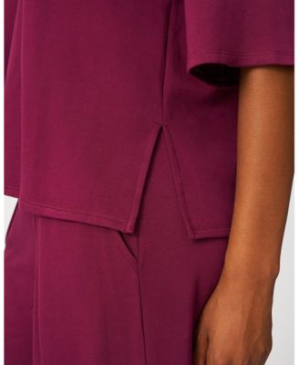 Women's V-Neck Kimono Ultra Soft Terry Top