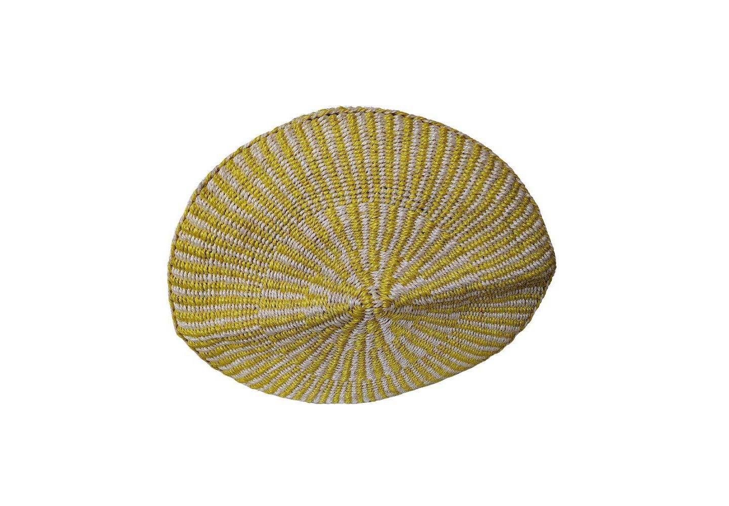 Женская сумка SAWA SAWA Golden Glow Warmth Handmade Sisal Straw Summer Basket Tote, цвет: Жёлтый / Белый — фото 3