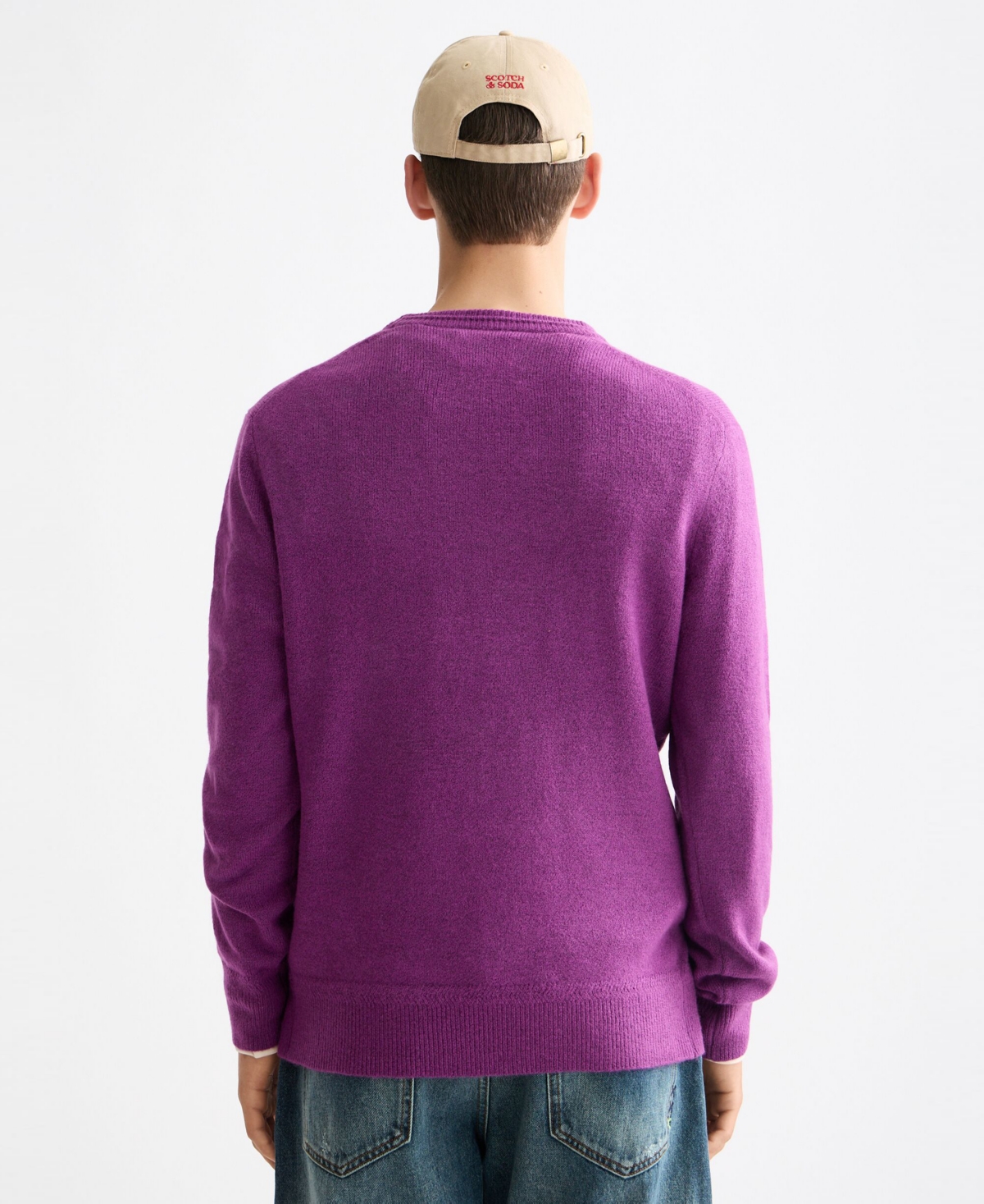 Scotch & Soda Men's Solid Crew Neck Sweater