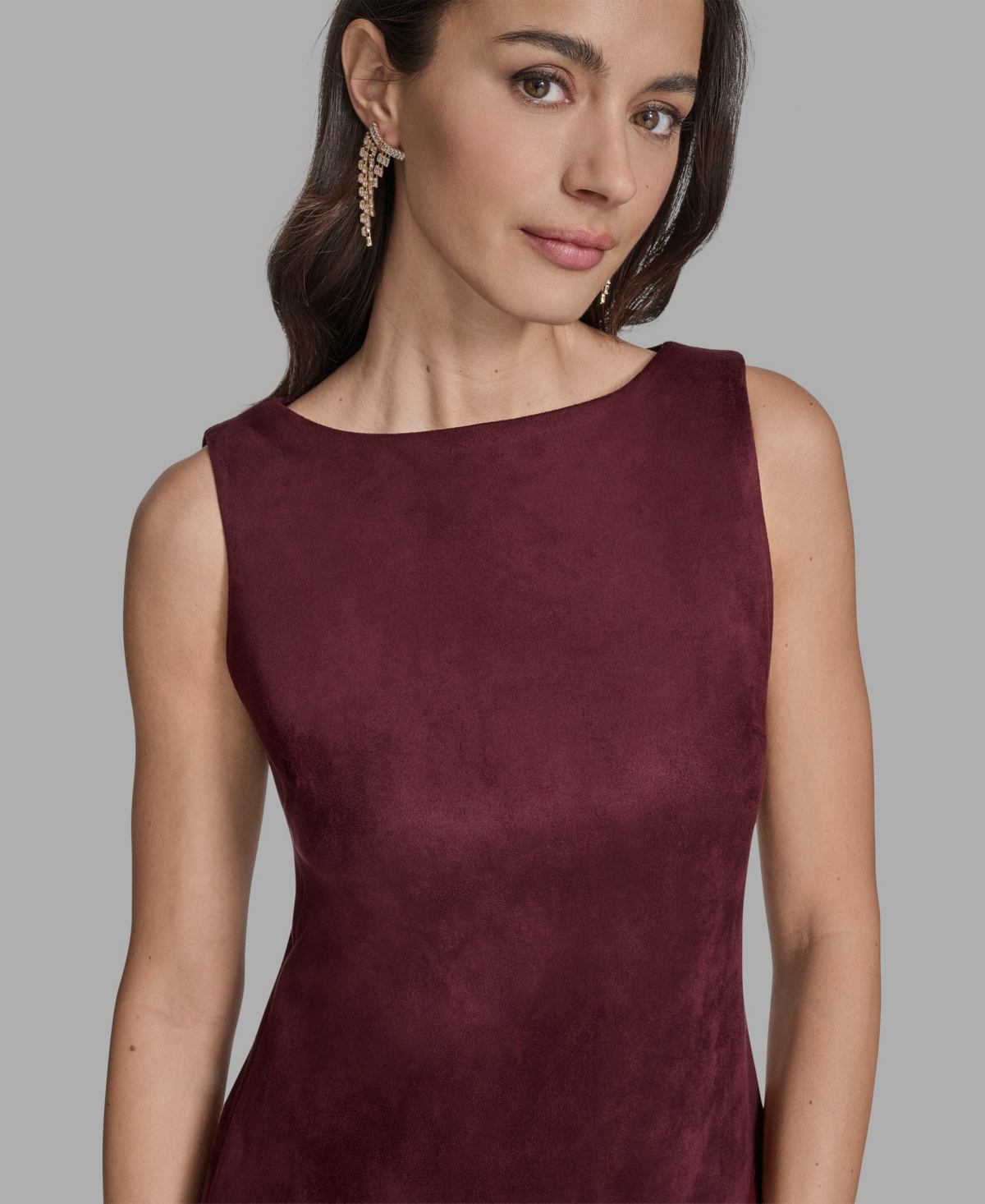 Bcbg Women's Sleeveless Boat Neck Dress