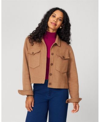 Women's Ribbed Mockneck Cap Sleeve Sweater