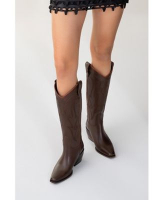 Women's Pietro Leather Western Knee High Boot