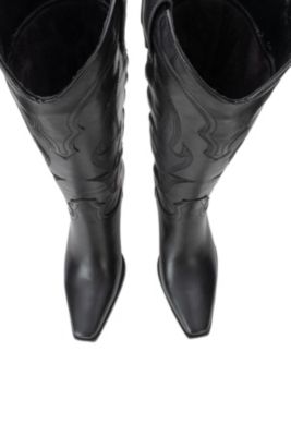 Pietro Leather Western Knee High Boot (Women