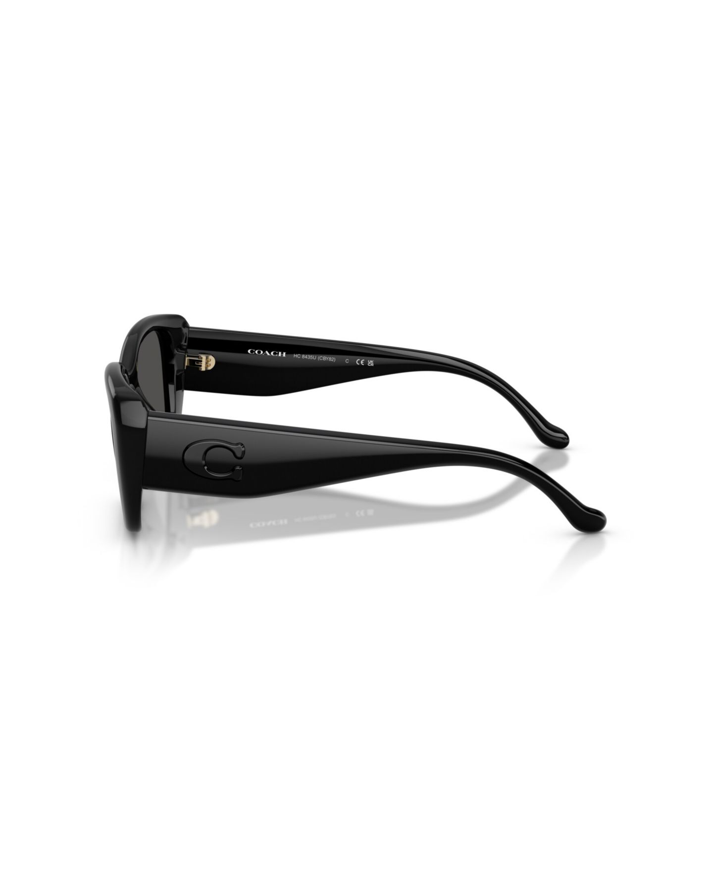 Женские солнцезащитные очки Coach Square Sunglasses, CBY82 HC8435U, цвет: Чёрный — фото 8